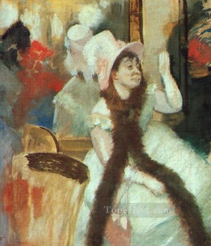  impressionism Oil Painting - Portrait after a Costume Ball Portrait of Madame DietzMonnin Impressionism ballet dancer Edgar Degas